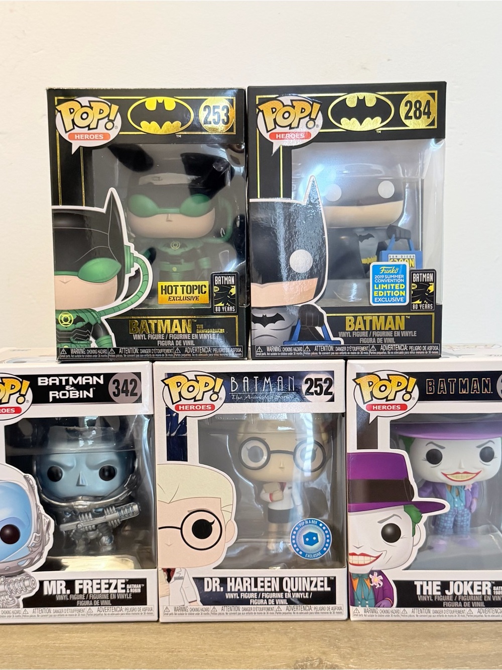 Funko Pop! Batman lot of 5